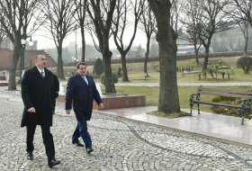 Azerbaijani president begins visit to Tovuz - PHOTOS